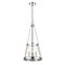 Z-Lite Prescott 3 Light Pendant, Polished Nickel & Clear 341P12-PN - alternate 6